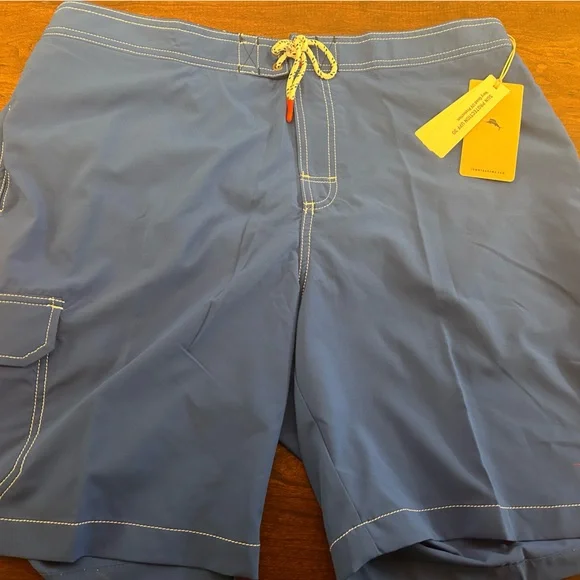 NWT Tommy Bahama Baha Harbor Swimsuit trunks size 1xl colbalt blue men’s… - Picture 2 of 4